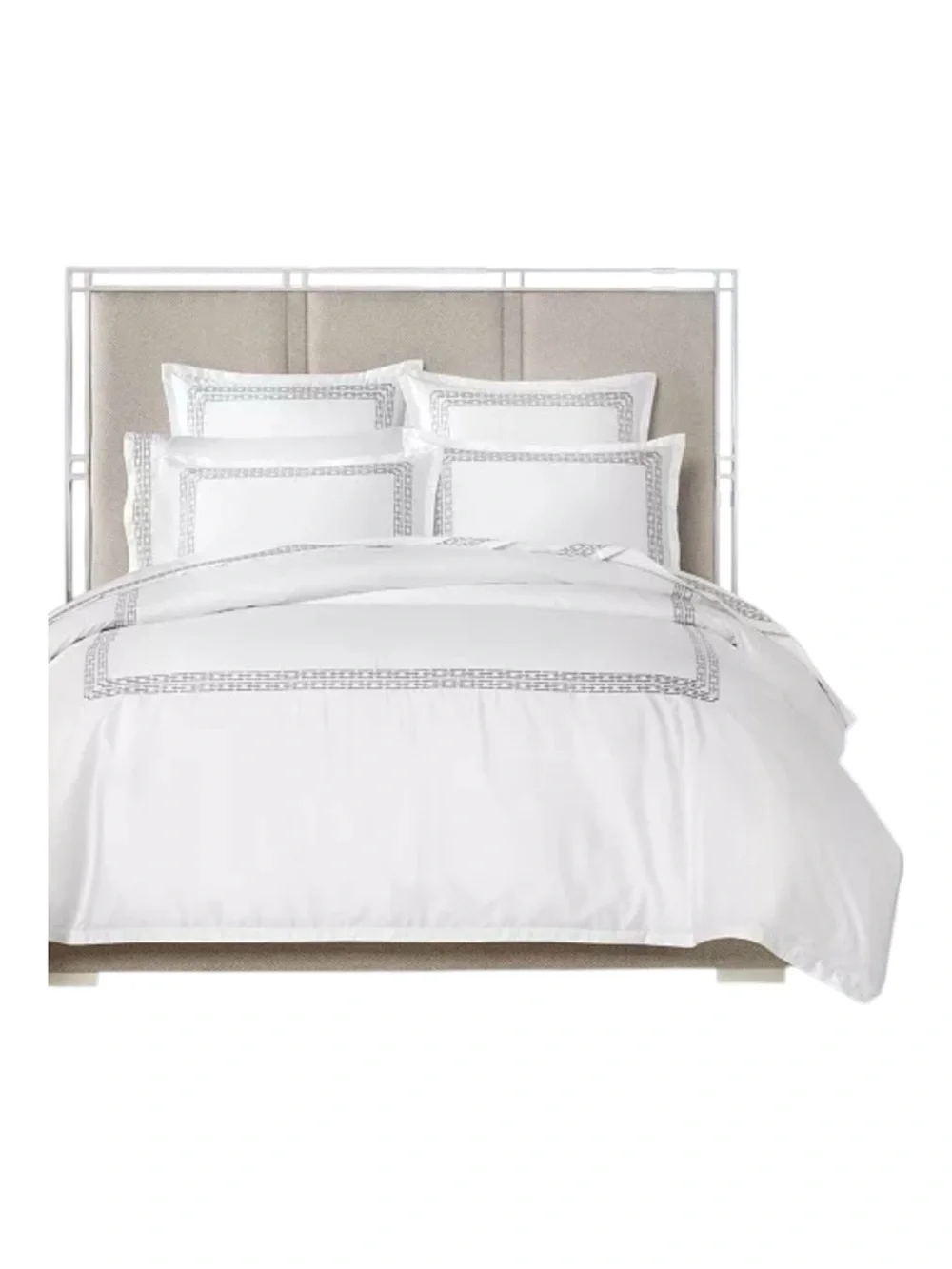 Hotel Collection Chain Links Embroidery Embroidery Bedding Set Duvet King Shams